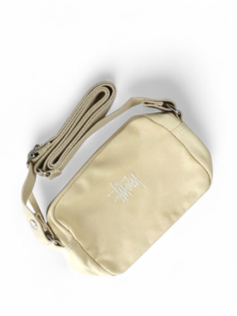 Stüssy Unisex Natural Beige Canvas Side Pouch/Bag (NWT)